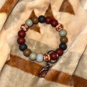 Beaded key ring